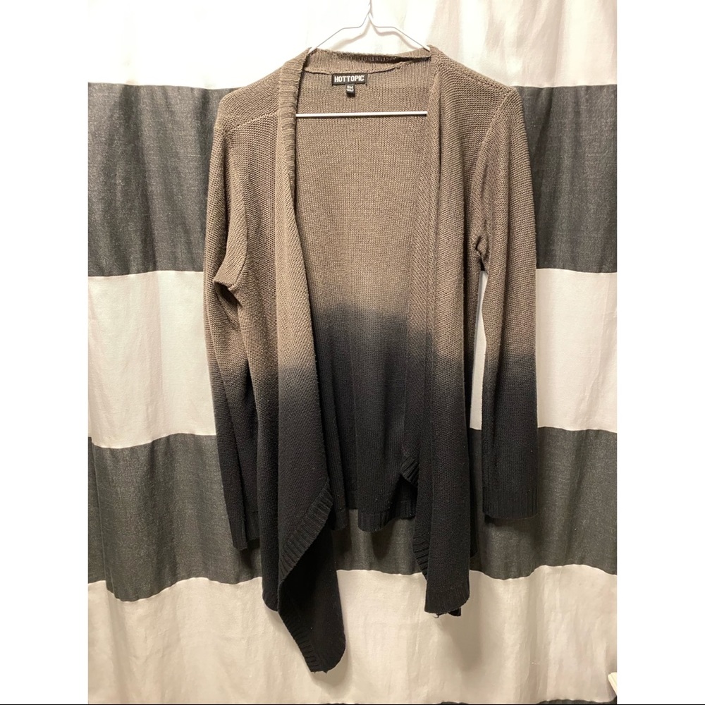 Ombré long-short Cardigan